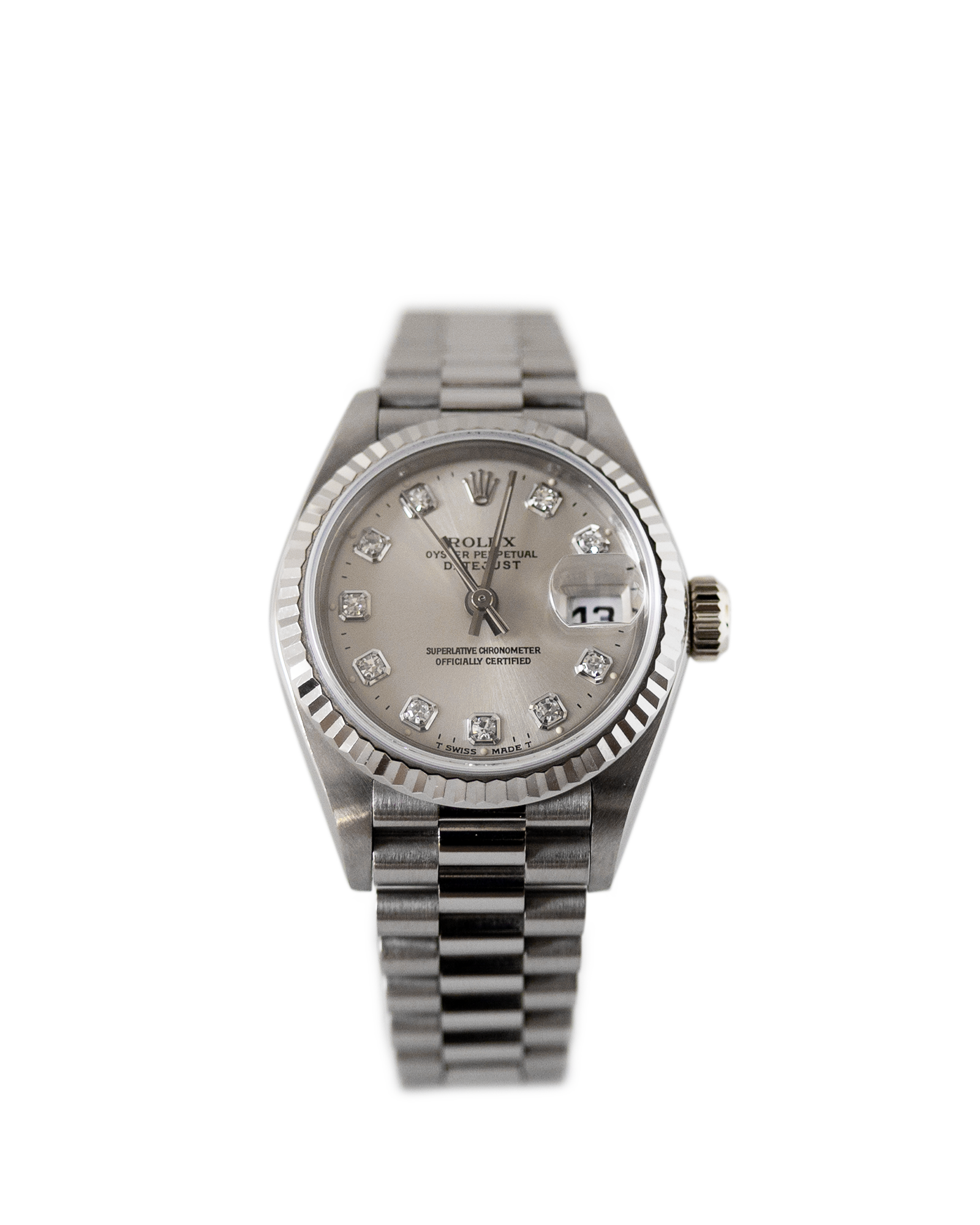 Rolex Lady-Datejust 69179 white gold  and diamond dial
